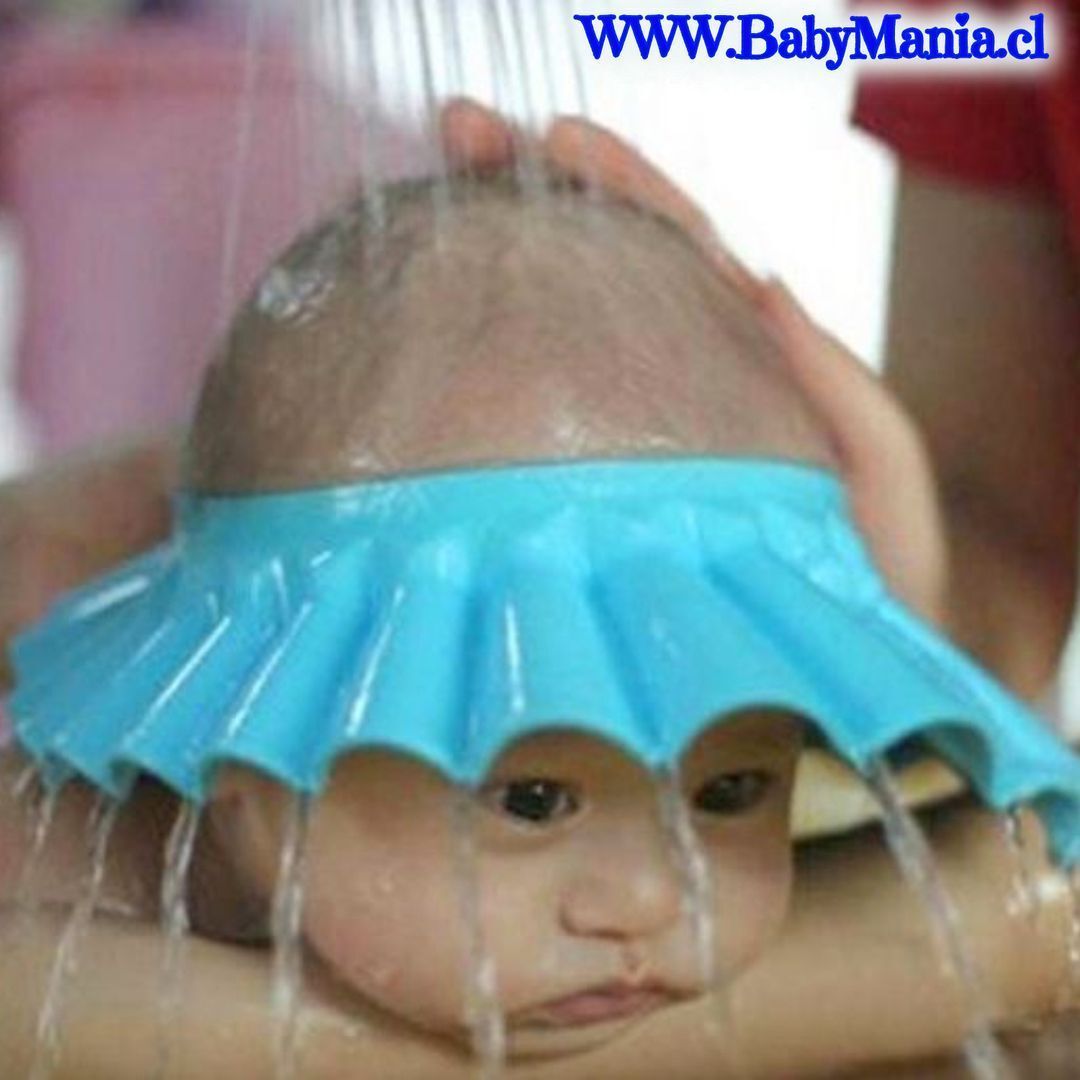 Gorro Visera Baño Ducha Bebé Niños Además Protege Oído