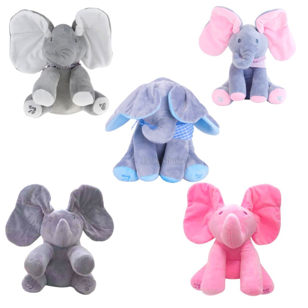 Elefante Flappy Interactivo Musical Peek-a Boo Elefante Flappy Interactivo Musical Peek-a Boo