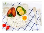 Plato con Cubiertos Oso Bambu Grande - Imagen 2