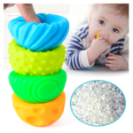 Soft Balls 6 Pelotas Sensoriales Texturizadas Para Bebes - Imagen 2