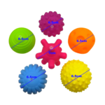 Soft Balls 6 Pelotas Sensoriales Texturizadas Para Bebes - Imagen 3