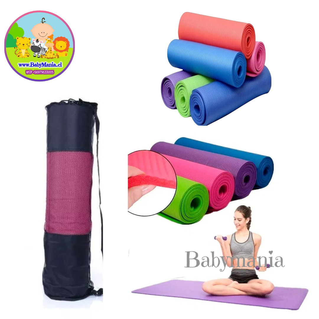 Mat de Yoga 8 mm Pilates Colchoneta de Ejercicio