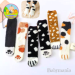 Calcetines Termicos muy abrigadores con forma de patita de gato! adulto