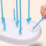 Escurridor o Secador de Mamaderas Blanco con Celeste - Imagen 3