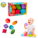 Soft Balls 3D 6 Pelotas Sensoriales Texturizadas Para Bebes