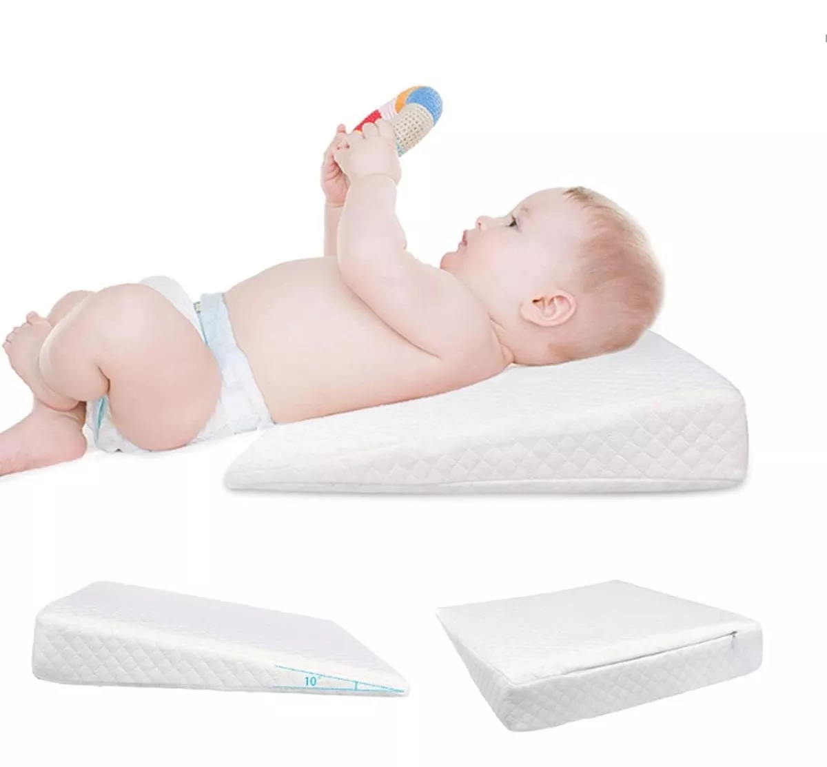 Cojin Almohada Anti reflujo Para Bebe Mas Grande BabyMania