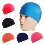 Gorro de Natación Unisex de Nylon Licra para Adultos y Niños NEGRO - Imagen 2