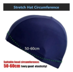 Gorro de Natación Unisex de Nylon Licra para Adultos y Niños NEGRO - Imagen 3