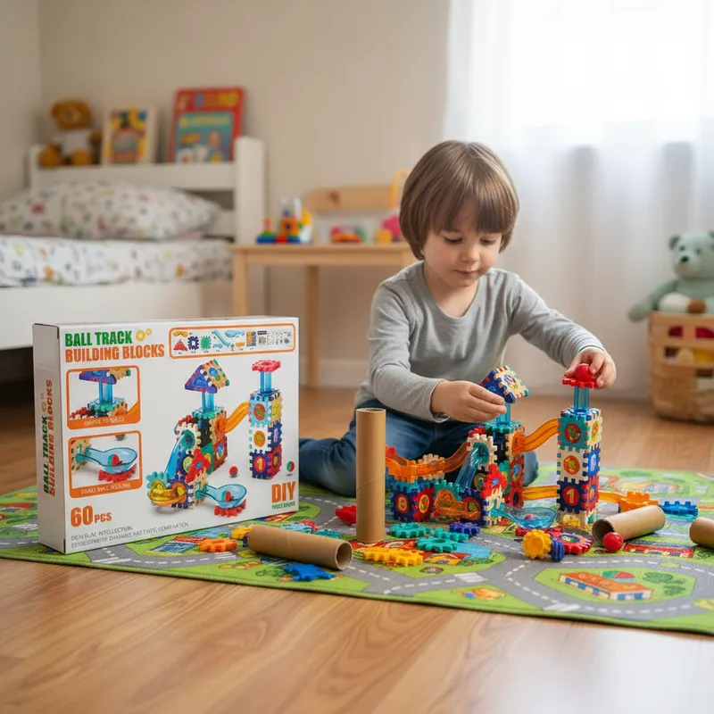 descarga - 2025-09-25T111248.954 Bloques Construcción Tobogan Bolitas 60 Piezas - Imagen 2
