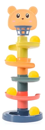 obogán Torre Con Bolas Rodante Juguete Para Bebés Y Niños - Imagen 5