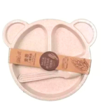 Plato con Cubiertos Oso Bambu Grande - Imagen 4
