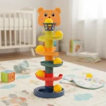 obogán Torre Con Bolas Rodante Juguete Para Bebés Y Niños - Imagen 2