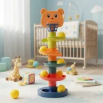 obogán Torre Con Bolas Rodante Juguete Para Bebés Y Niños