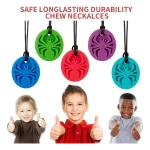 Collar Sensorial Morded Niños Autismo Tdah Tea Toc Spiderman - Imagen 3