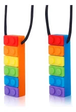 Collar Sensorial Mordedor Déficit Atencional Autismo Tea Ct Color Multicolor Lego - Imagen 2