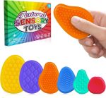 Juguete sensorial de silicona, 6 unidades