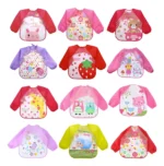 6 Unidades De Babero Manga Larga Impermeable (Niño O Niña) - Imagen 4