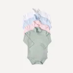 Body Con Cuello o Beatle Para Bebes 5 Unidades 0 a 36 Meses - Imagen 4