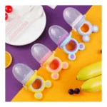 Chupete Para Fruta + Tapa + Mordedor Orejitas + Caja - Imagen 2