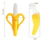 Cepillo De Dientes Banana Bebe De Silicona - Imagen 2